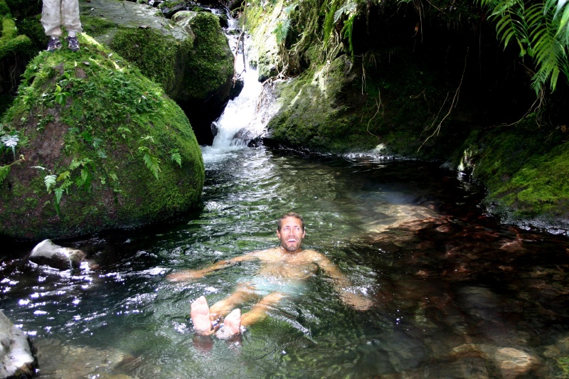 Kelly boy takes a dip.